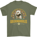 A Goldendoodle Dog Mens T-Shirt 100% Cotton Military Green
