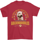 A Goldendoodle Dog Mens T-Shirt 100% Cotton Red