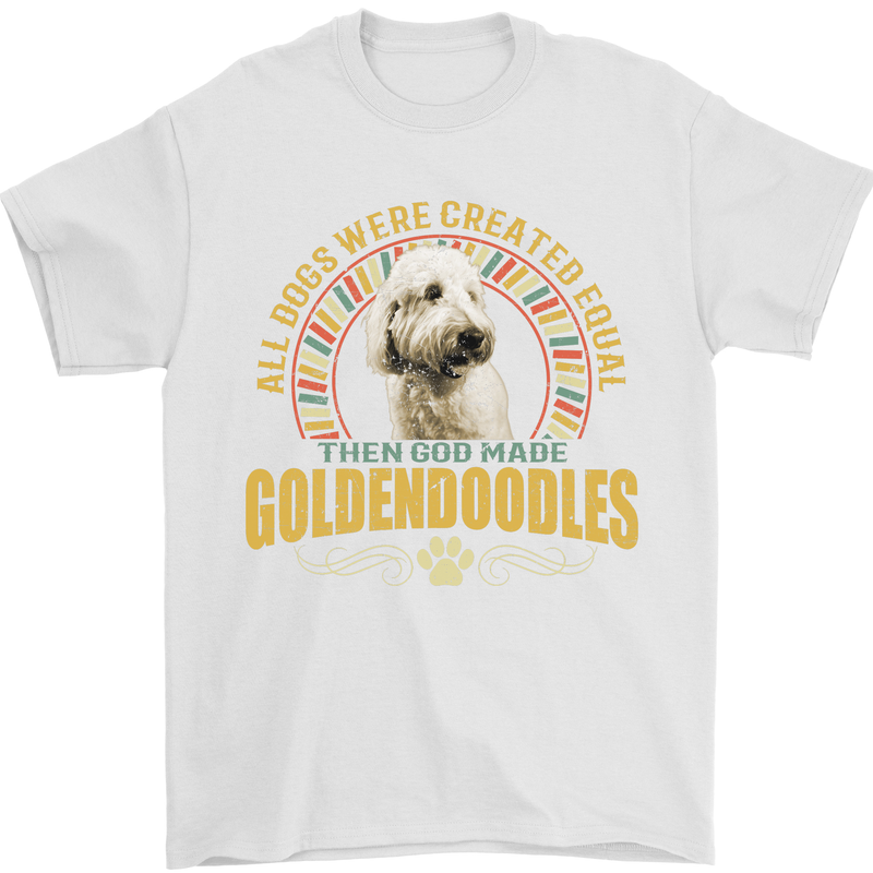 A Goldendoodle Dog Mens T-Shirt 100% Cotton White