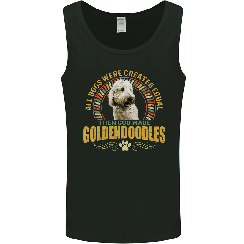 A Goldendoodle Dog Mens Vest Tank Top Black