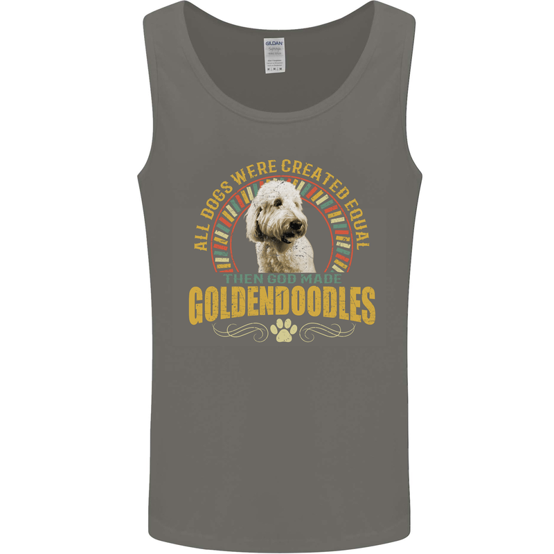 A Goldendoodle Dog Mens Vest Tank Top Charcoal