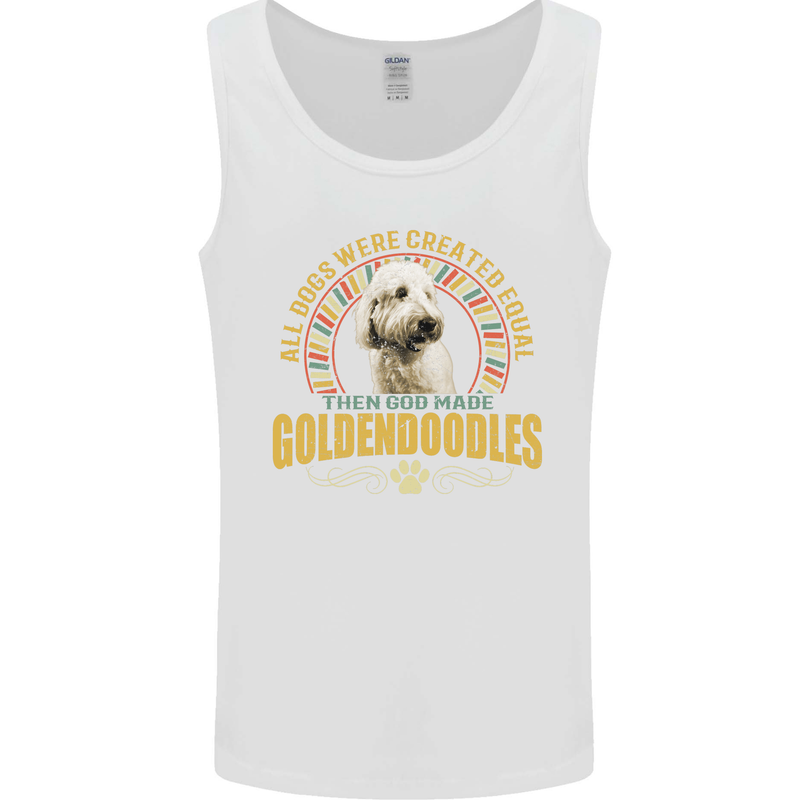 A Goldendoodle Dog Mens Vest Tank Top White