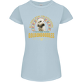 A Goldendoodle Dog Womens Petite Cut T-Shirt Light Blue