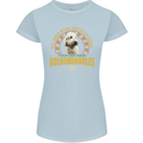 A Goldendoodle Dog Womens Petite Cut T-Shirt Light Blue