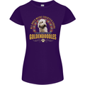 A Goldendoodle Dog Womens Petite Cut T-Shirt Purple