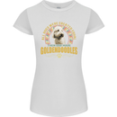 A Goldendoodle Dog Womens Petite Cut T-Shirt White