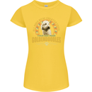 A Goldendoodle Dog Womens Petite Cut T-Shirt Yellow