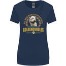 A Goldendoodle Dog Womens Wider Cut T-Shirt Navy Blue