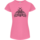 A Gothic Moth Skull Womens Petite Cut T-Shirt Azalea
