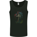 A Gothic Tree as a Christian Cross Mens Vest Tank Top Black