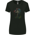 A Gothic Tree as a Christian Cross Womens Wider Cut T-Shirt Black