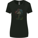 A Gothic Tree as a Christian Cross Womens Wider Cut T-Shirt Black