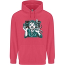 A Gothic Zombie Teddy Bear Halloween Childrens Kids Hoodie Heliconia