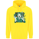 A Gothic Zombie Teddy Bear Halloween Childrens Kids Hoodie Yellow