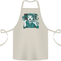 A Gothic Zombie Teddy Bear Halloween Cotton Apron 100% Organic Natural