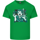 A Gothic Zombie Teddy Bear Halloween Kids T-Shirt Childrens Irish Green