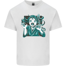 A Gothic Zombie Teddy Bear Halloween Kids T-Shirt Childrens White