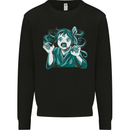 A Gothic Zombie Teddy Bear Halloween Mens Sweatshirt Jumper Black