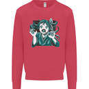 A Gothic Zombie Teddy Bear Halloween Mens Sweatshirt Jumper Heliconia