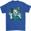 A Gothic Zombie Teddy Bear Halloween Mens T-Shirt 100% Cotton Royal Blue