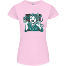 A Gothic Zombie Teddy Bear Halloween Womens Petite Cut T-Shirt Light Pink