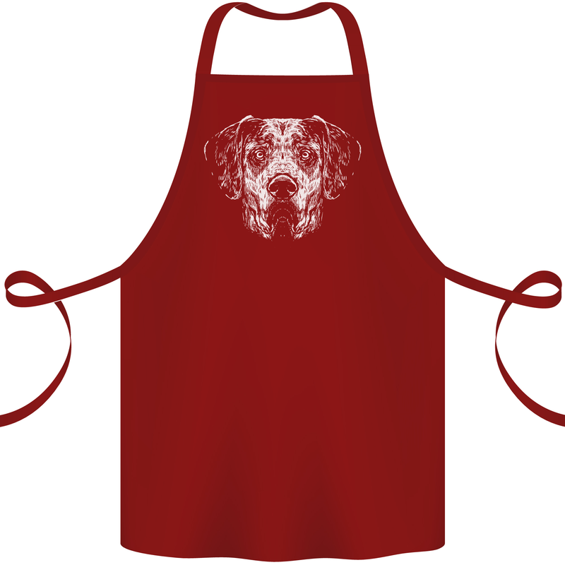 A Great Dane Dog Cotton Apron 100% Organic Maroon