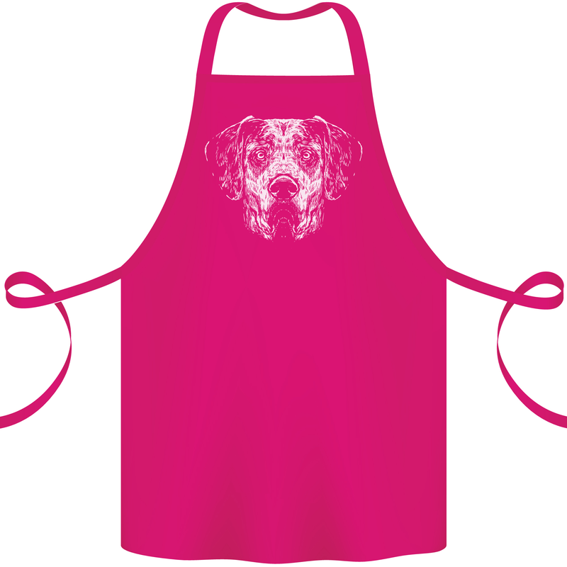 A Great Dane Dog Cotton Apron 100% Organic Pink