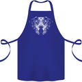 A Great Dane Dog Cotton Apron 100% Organic Royal Blue