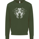 A Great Dane Dog Kids Sweatshirt Jumper Forest Green
