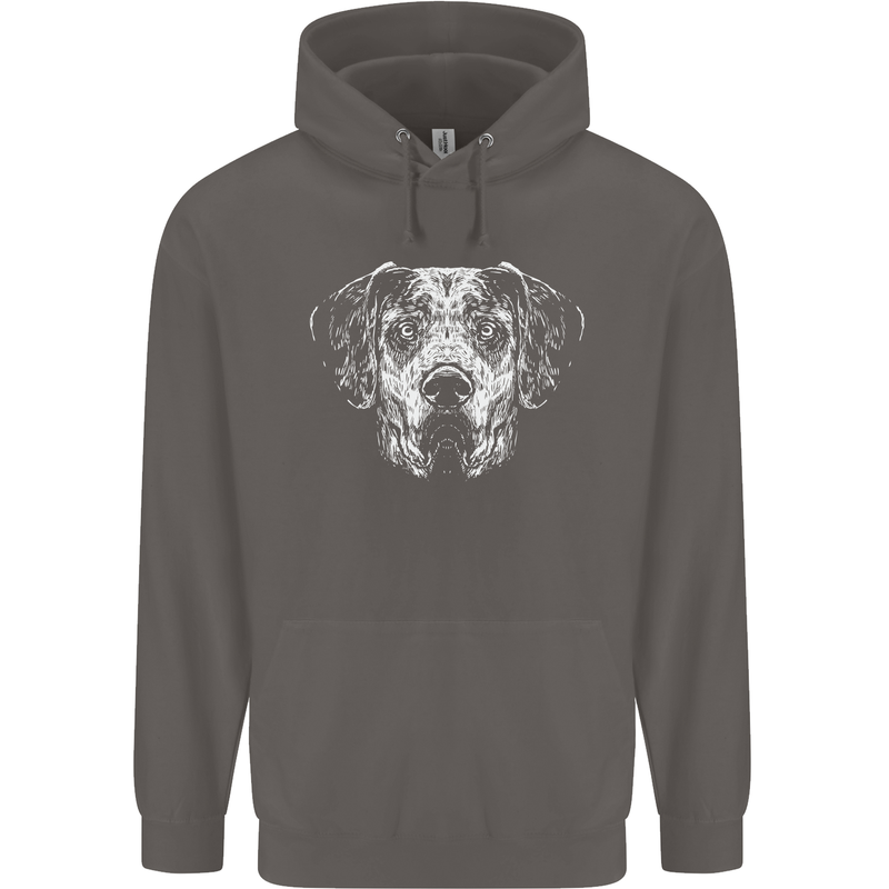 A Great Dane Dog Mens 80% Cotton Hoodie Charcoal