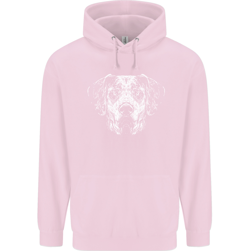 A Great Dane Dog Mens 80% Cotton Hoodie Light Pink