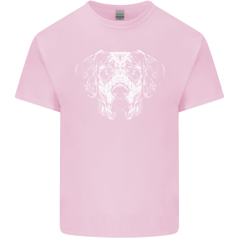 A Great Dane Dog Mens Cotton T-Shirt Tee Top Light Pink