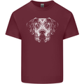 A Great Dane Dog Mens Cotton T-Shirt Tee Top Maroon