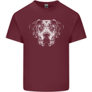 A Great Dane Dog Mens Cotton T-Shirt Tee Top Maroon