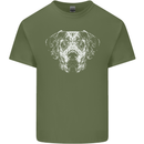 A Great Dane Dog Mens Cotton T-Shirt Tee Top Military Green