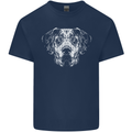 A Great Dane Dog Mens Cotton T-Shirt Tee Top Navy Blue
