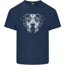 A Great Dane Dog Mens Cotton T-Shirt Tee Top Navy Blue