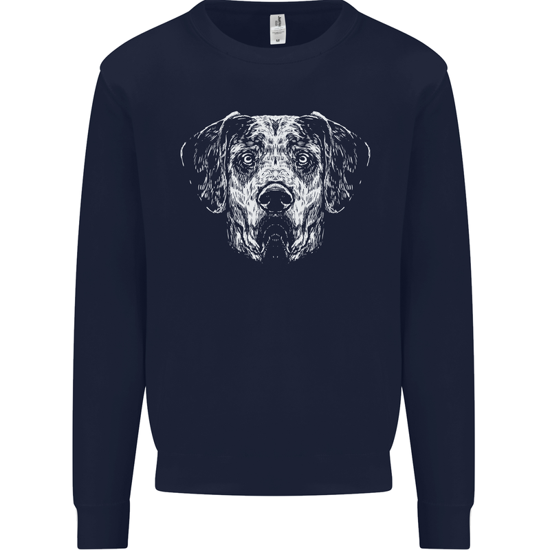 A Great Dane Dog Mens Sweatshirt Jumper Navy Blue