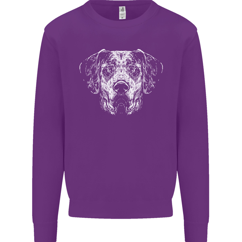A Great Dane Dog Mens Sweatshirt Jumper Purple