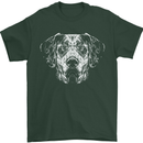 A Great Dane Dog Mens T-Shirt 100% Cotton Forest Green