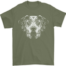 A Great Dane Dog Mens T-Shirt 100% Cotton Military Green