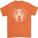 A Great Dane Dog Mens T-Shirt 100% Cotton Orange