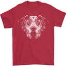 A Great Dane Dog Mens T-Shirt 100% Cotton Red