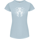 A Great Dane Dog Womens Petite Cut T-Shirt Light Blue