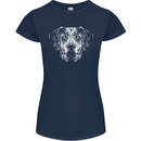 A Great Dane Dog Womens Petite Cut T-Shirt Navy Blue