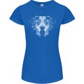 A Great Dane Dog Womens Petite Cut T-Shirt Royal Blue