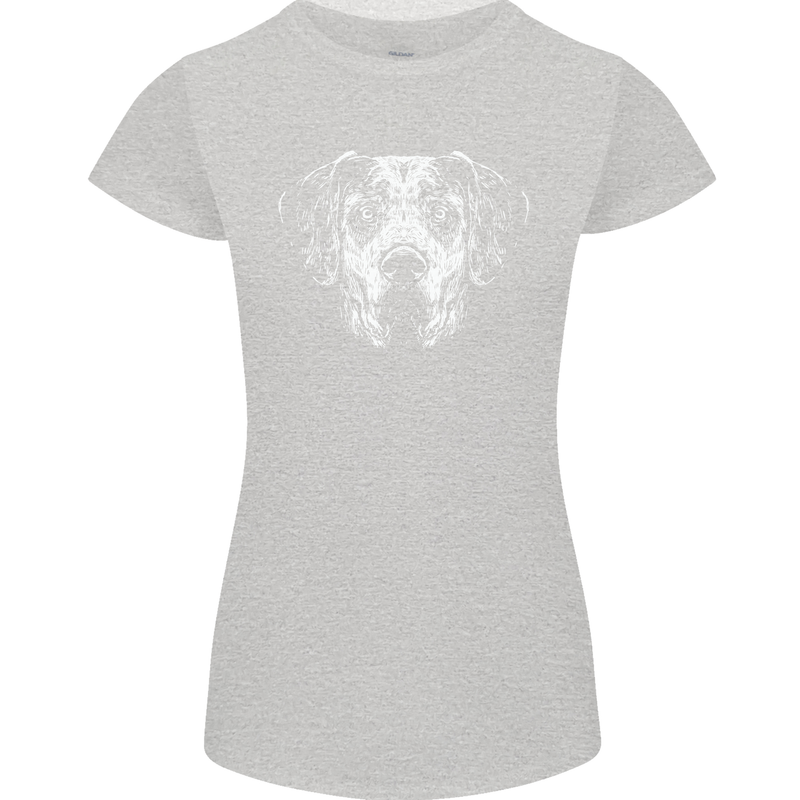 A Great Dane Dog Womens Petite Cut T-Shirt Sports Grey