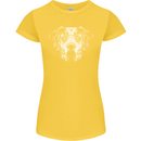 A Great Dane Dog Womens Petite Cut T-Shirt Yellow