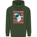 A Great White Shark Childrens Kids Hoodie Forest Green