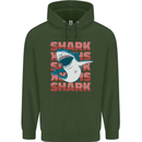 A Great White Shark Childrens Kids Hoodie Forest Green